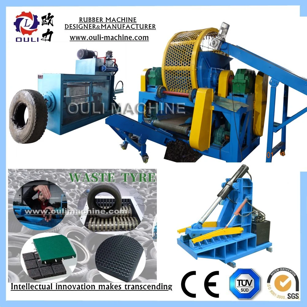 Rubber Roller Grinding Machine / Tire Recycling Equipment for Sale