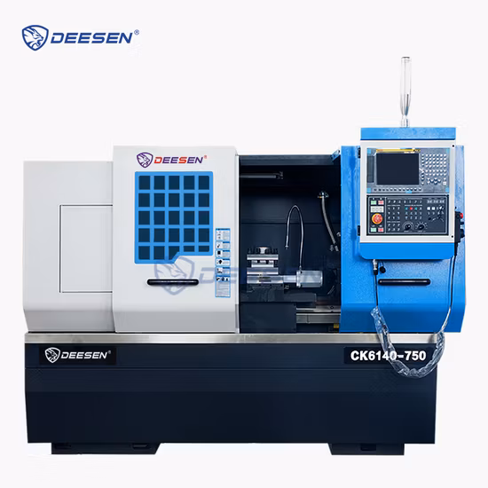 Präzisions-Metall-CNC-Drehmaschine Ck6140 Horizontale Flachbett-CNC-Drehmaschine