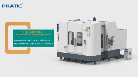 Hochleistungs-Spindelantrieb Hochpräzise Fanuc Siemens Horizontale CNC-Fräsbohrmaschine für Metallkastenteile