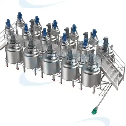 100L 200L 500L Hochgeschwindigkeits-Dispersionsplatten-Heiz-Mischmischertank für Flüssigwaschmittel-Herstellung von Geschirrspülgel-Mischgeräten
